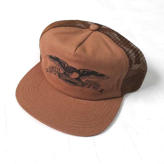 AntiHero Skateboards Basic Eagle Trucker Hat Brown