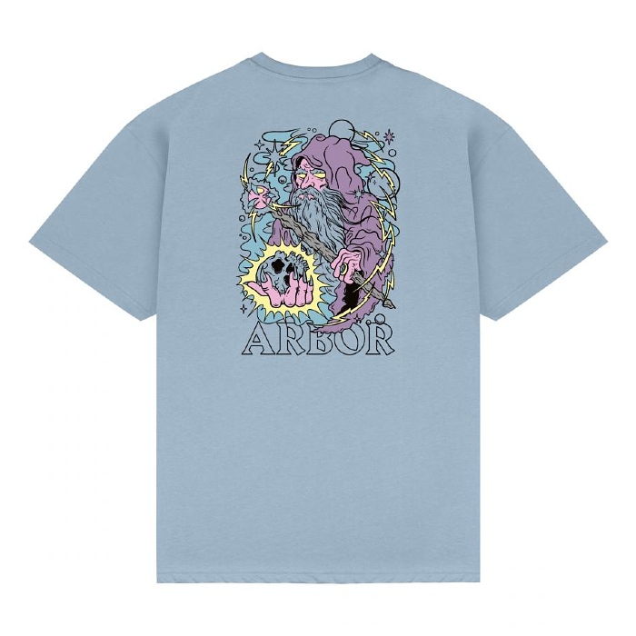 Arbor Skateboards - Wizard - T-Shirt - Sky Blue