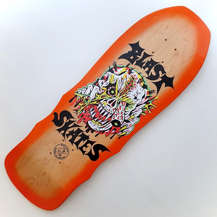 Blast Skates Gnarzone Shaped Skateboard Deck 10.00