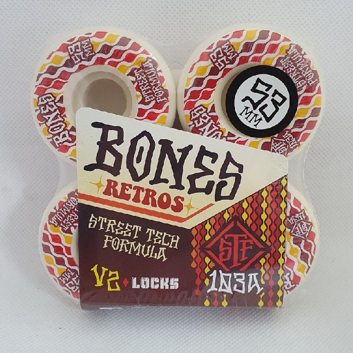 Bones Wheels - STF Retros - V2 Locks Shape - Skateboard Wheels 53mm / 103A