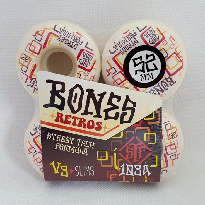Bones Wheels - STF Retros - V3 Slims Shape - Skateboard Wheels 52mm / 103A