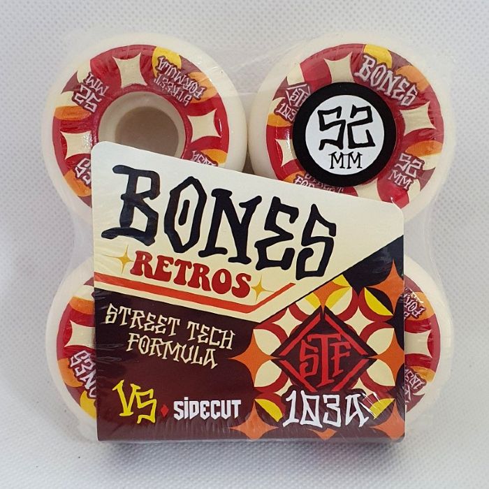 Bones Wheels - STF Retros - V5 Sidecut Shape - Skateboard Wheels 52mm / 103A