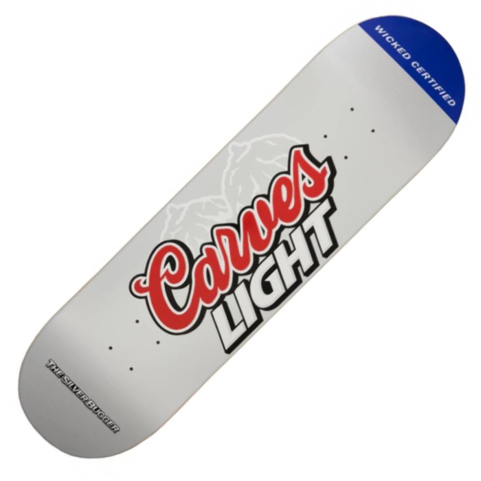 Carve Wicked - Team Can Silver - Skateboard Deck 8.75
