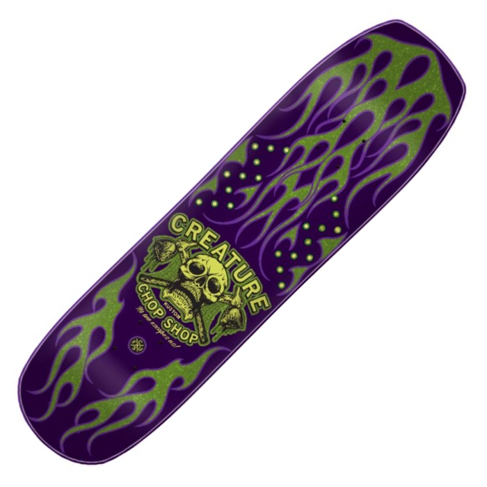 Creature Skateboards - Chop Shop Flame - Skateboard Deck 8.50