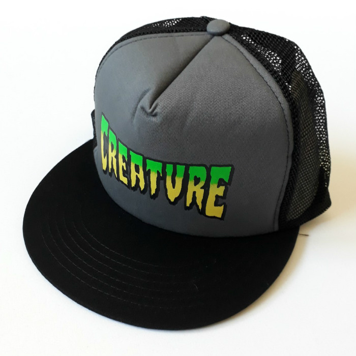 Creature Skateboards Creature Logo Mesh Trucker Cap Grey/Black