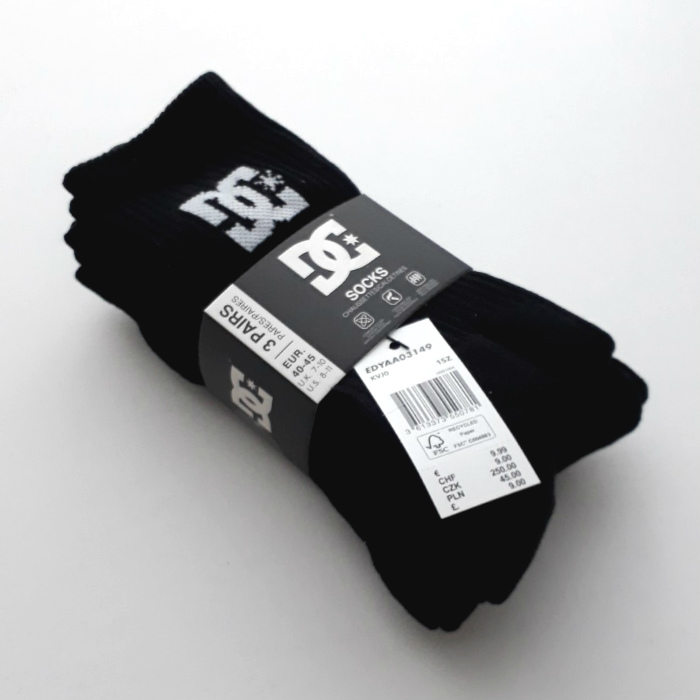 DC-Shoe-Co-Crew-Socks-3-Pack-Black