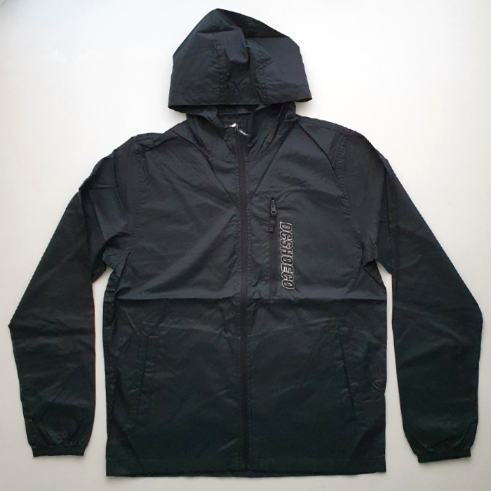 unlined nylon jacket