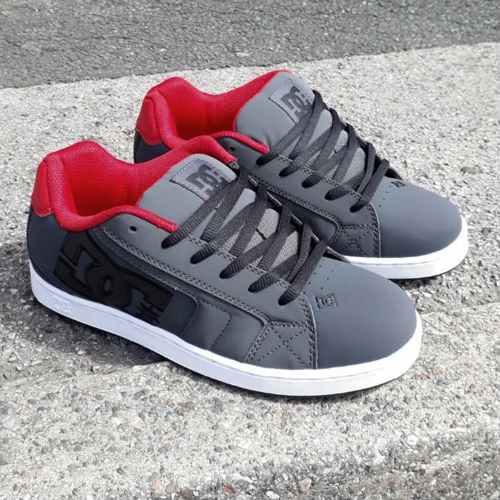 DC Shoe Co Net Shoes Grey/Dark Red