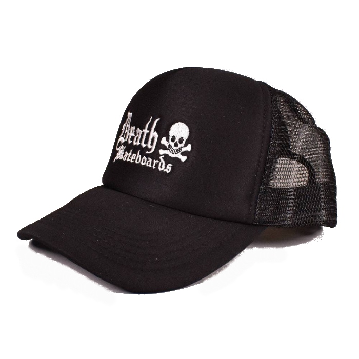 Death Skateboards - Old English - Mesh Trucker Cap - Black