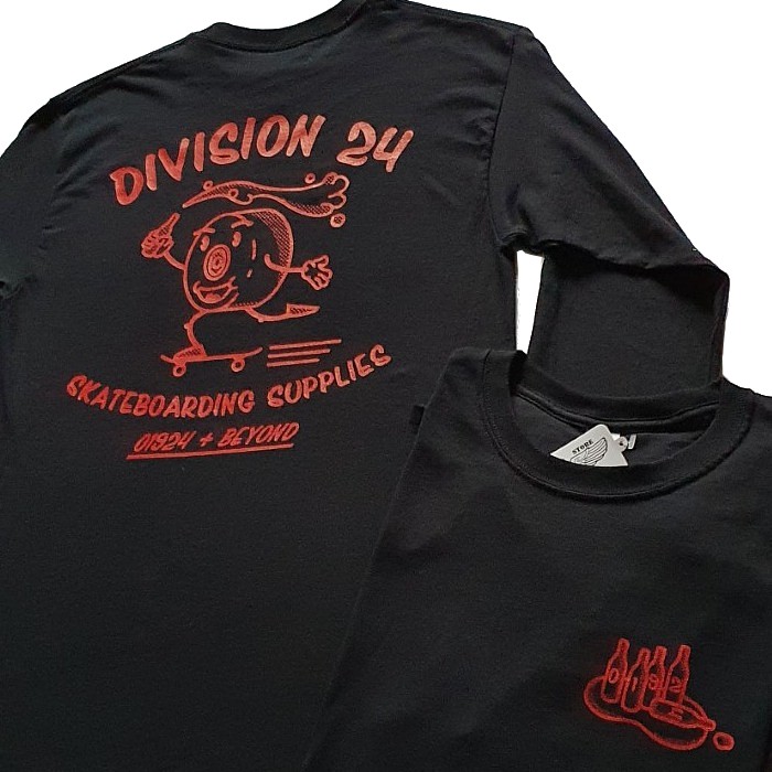 Division-24-Skate-Store-Pushin-Smooth-Long-Sleeve-T-Shirt-Black-New-A