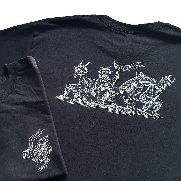 Division 24 - The Flogging - 20 Year Anniversary - T-Shirt - Black