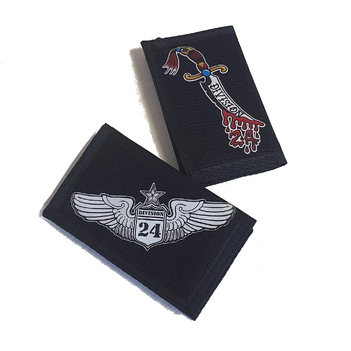 Division 24 - Wings / Dagger - Tri-Fold Wallet - Black