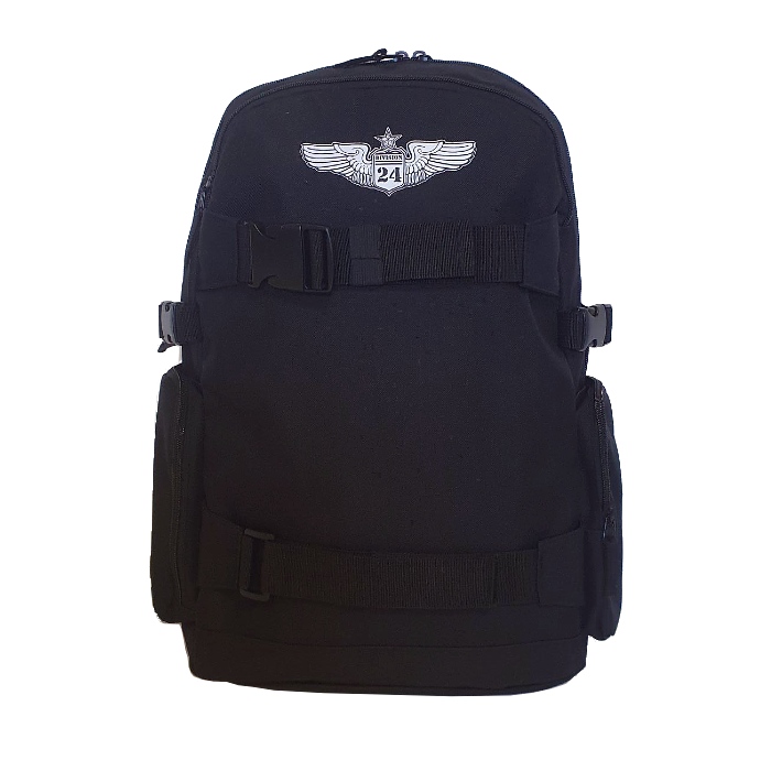 Division 24 - Wings Logo Backpack / Skate Carrier - Black