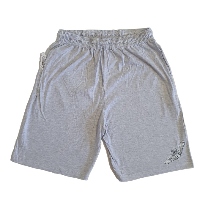 Division 24 - Wings Logo - Jersey Shorts - Heather Grey
