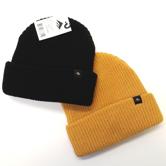 Emerica Triangle Cuff Beanie Hat Black / Gold