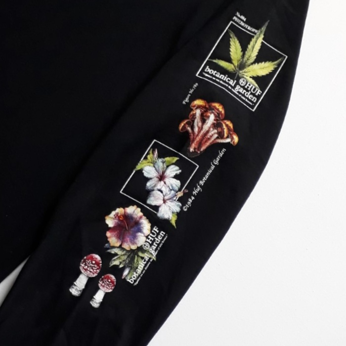 HUF Worldwide Botanical Garden Long Sleeve T Shirt Black huf-worldwide-botanical-garden-long-sleeve-t-shirt-black