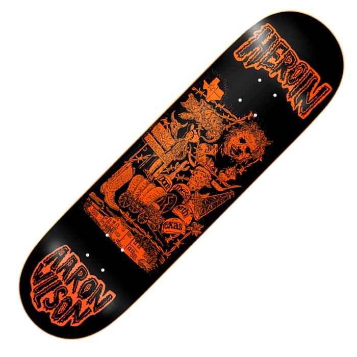 Heroin Skateboards - Allegory of Fear - Aaron Wilson - Skateboard Deck 8.75