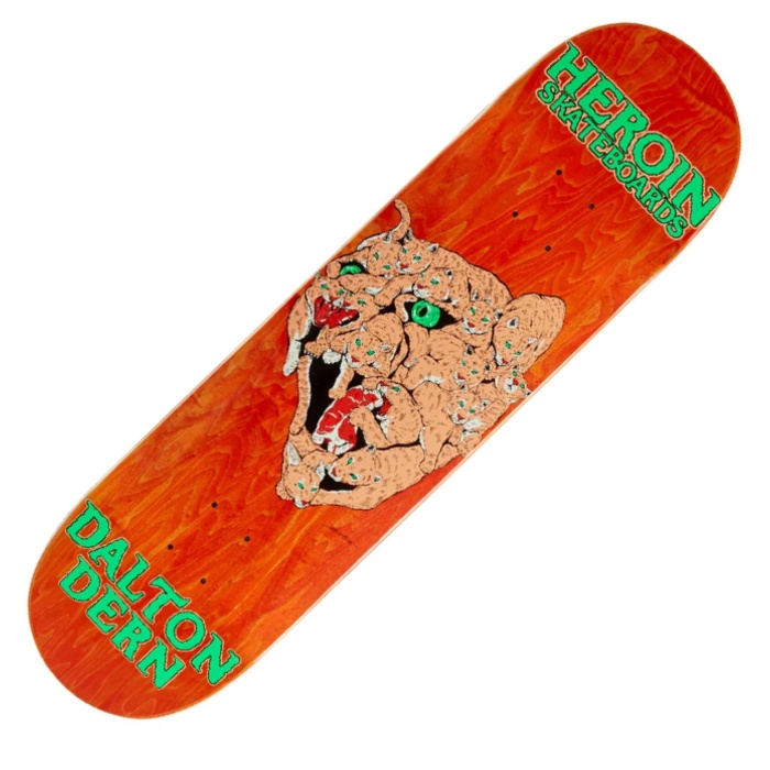 Heroin Skateboards - Dalton Dern Panther - Skateboard Deck 8.50
