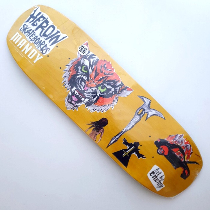 Heroin Skateboards - Mandy x Enemy Symmetrical - Skateboard Deck 9.50