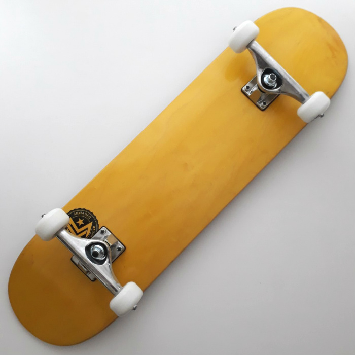Mini Logo Skateboards Chevron Stamp Complete Skateboard 8.00 Yellow