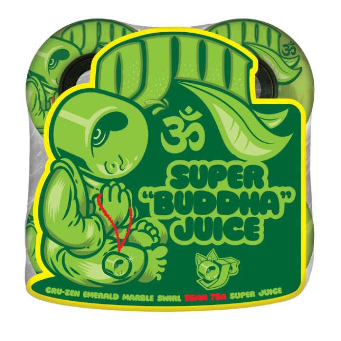 OJ Wheels - CruZen Marble Swirl - Skateboard Wheels 55mm / 78a - Emerald