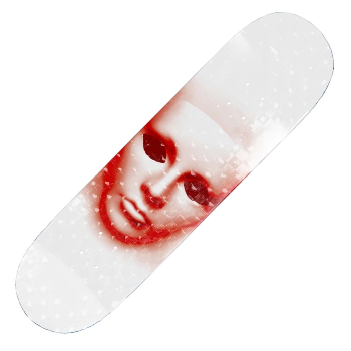 Opera - Face EX7 - White Holographic - Skateboard Deck 8.50