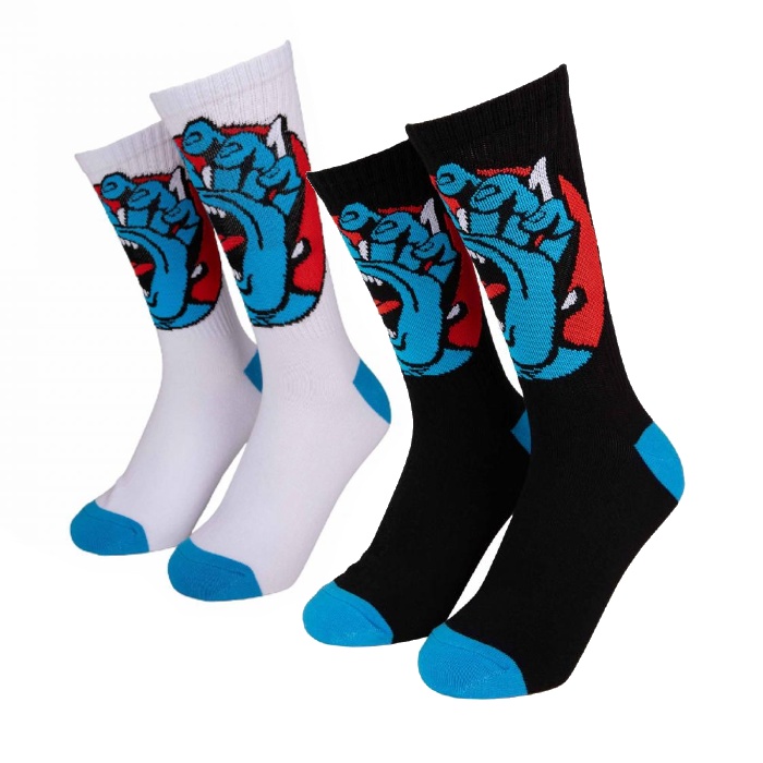 Santa Cruz Skateboards - Hand Dot - Crew Socks (2 Pack)