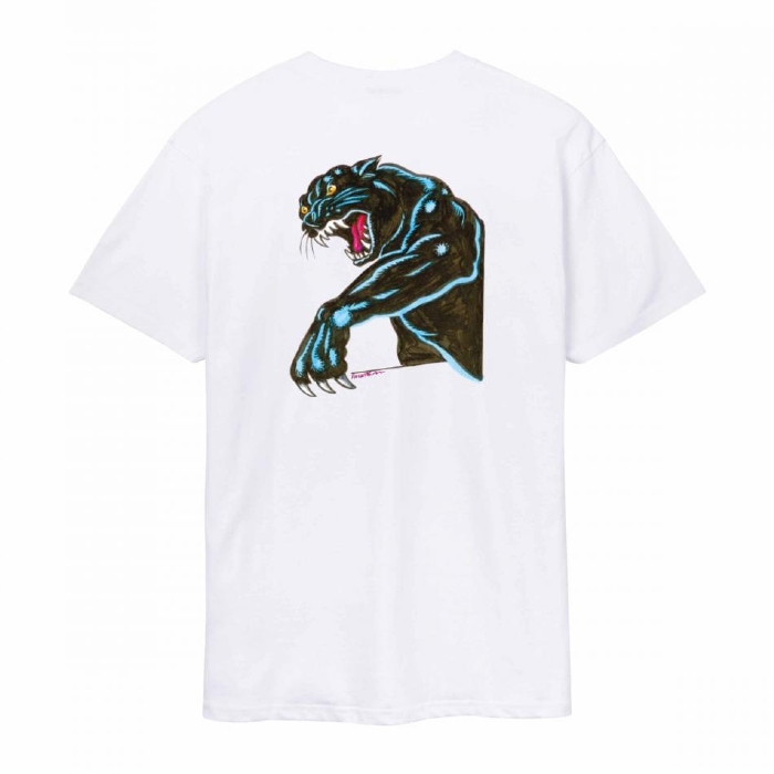Santa Cruz Skateboards - Natas Sketch Panther - T-Shirt - White