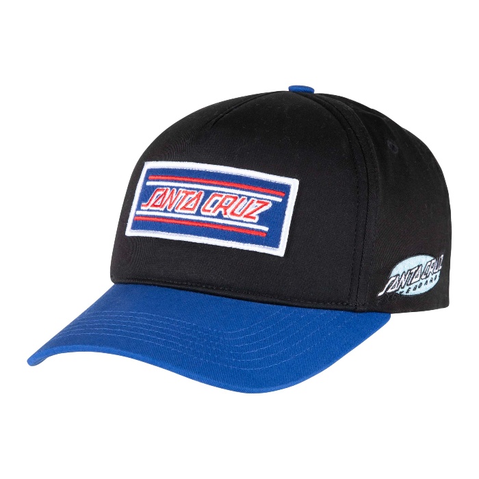 Santa Cruz Skateboards - Podium - Snapback Cap - Black/Sapphire