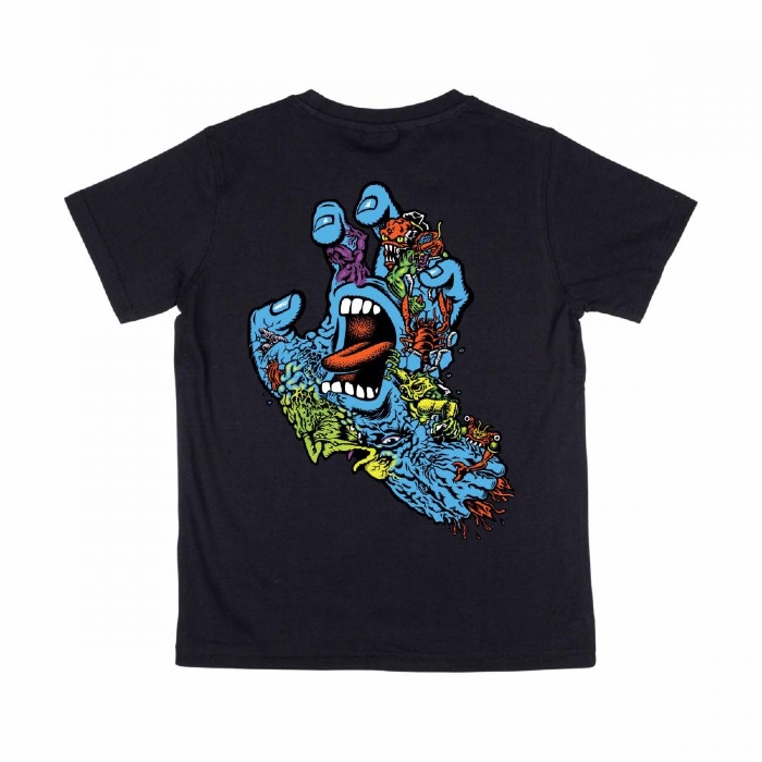 Santa Cruz Skateboards - Roskopp Screaming Five - YOUTH T-Shirt - Black