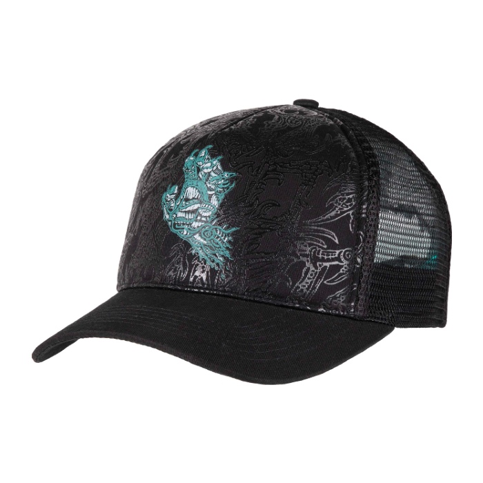Santa Cruz Skateboards - Scourge Hand - Meshback Cap - Black