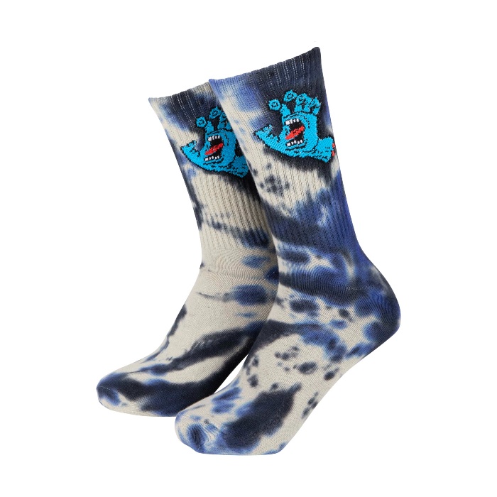 Santa Cruz Skateboards - Screaming Hand Tie Dye Socks - Black