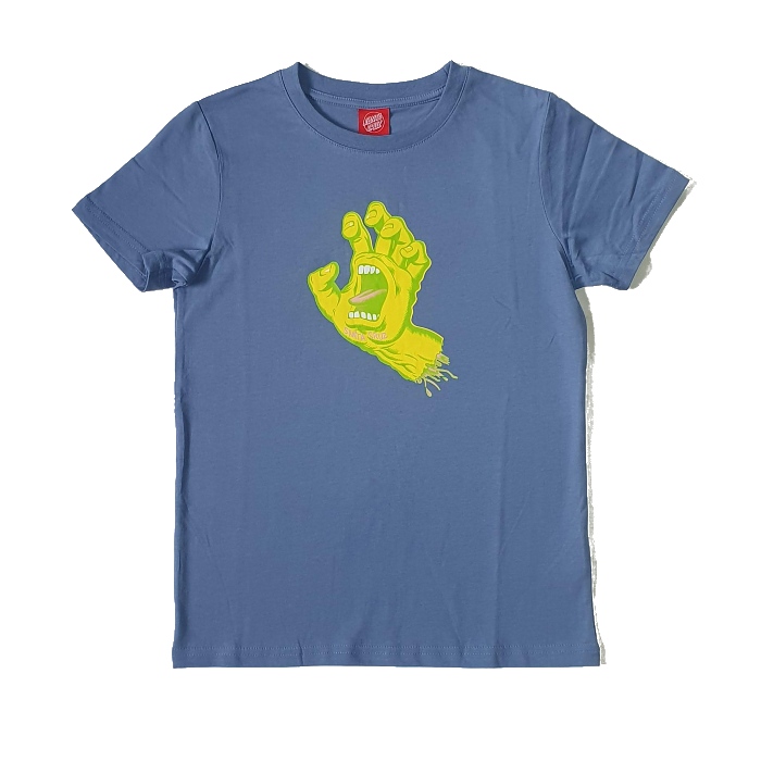 Santa-Cruz-Skateboards-Screaming-Hand-Youth-T-Shirt-Dusty-Blue