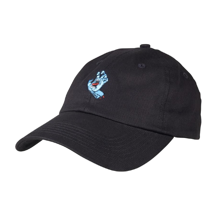 Santa Cruz Skateboards - Screaming Mini Hand - Unstuctured Cap - Black