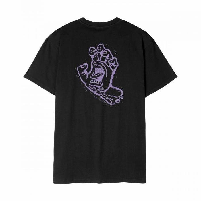 Santa Cruz Skateboards - Stamped Screaming Hand - T-Shirt - Black