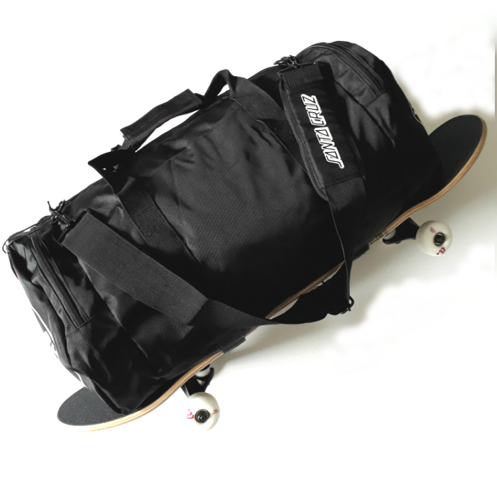 Santa Cruz Skateboards Strip Stack Duffle Bag / Skate Carrier Black