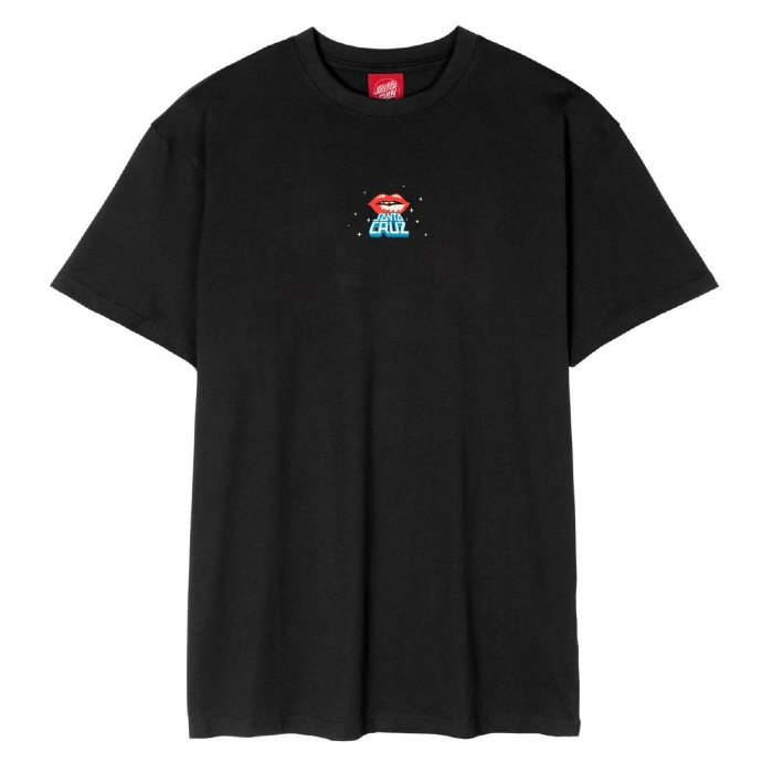 Santa-Cruz-Skateboards-T-Shirt-Johnson-Danger-Zone-2-Black-Front