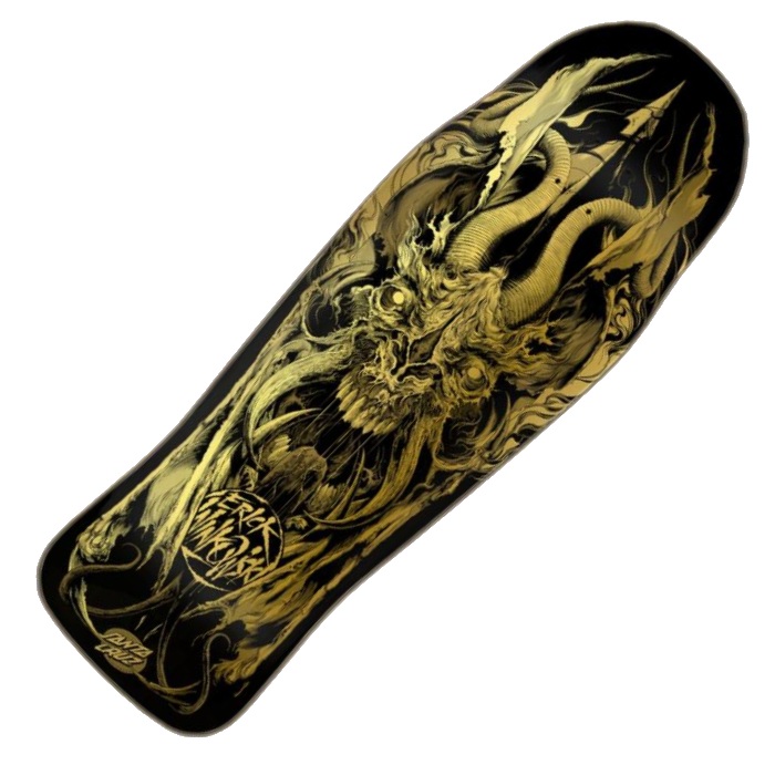Santa-Cruz-Skateboards-Winkowski-Primeval-Skateboard-Deck-10.34-Black-Gold
