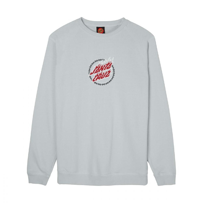 Santa Cruz Skateboards - Wired Flame Dot - Long Sleeve T-Shirt - Mist