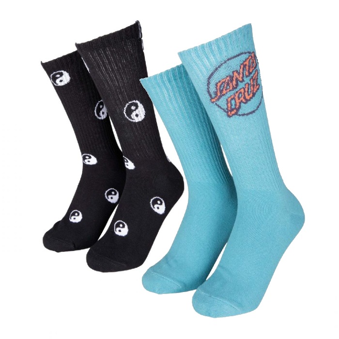 Santa Cruz Skateboards - Yin Yang - Crew Socks (2 Pack) 