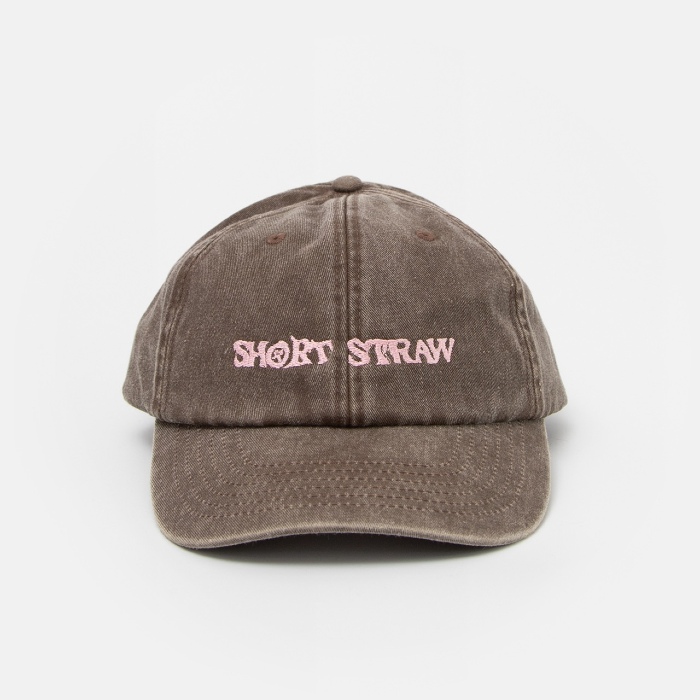 Short-Straw-Skateboards-Logo-Strapback-Cap-Faded-Pink-B