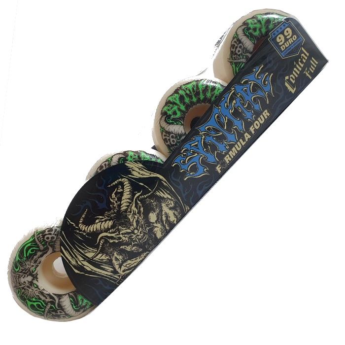 Spitfire Wheels - Formula Four - Team Demon Wheels - 56mm / 99du Conical Full