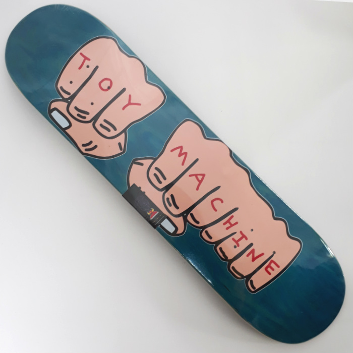 Toy Machine Woodgrain Fists Skateboard Deck 7.75