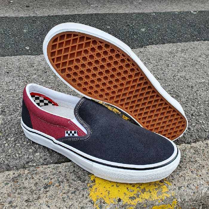 brown slip on shoes vans