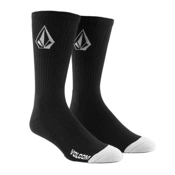 Volcom - Full Stone - Crew Socks - Black - 3 Pack