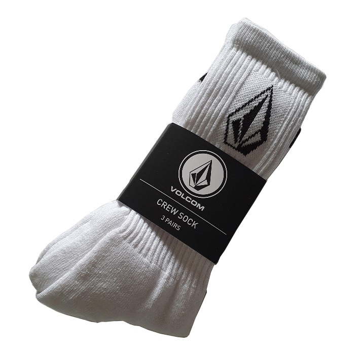Volcom-Full-Stone-Crew-Socks-White-3-Pack